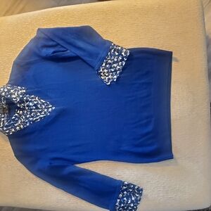 Elegant Blue Women's Top
